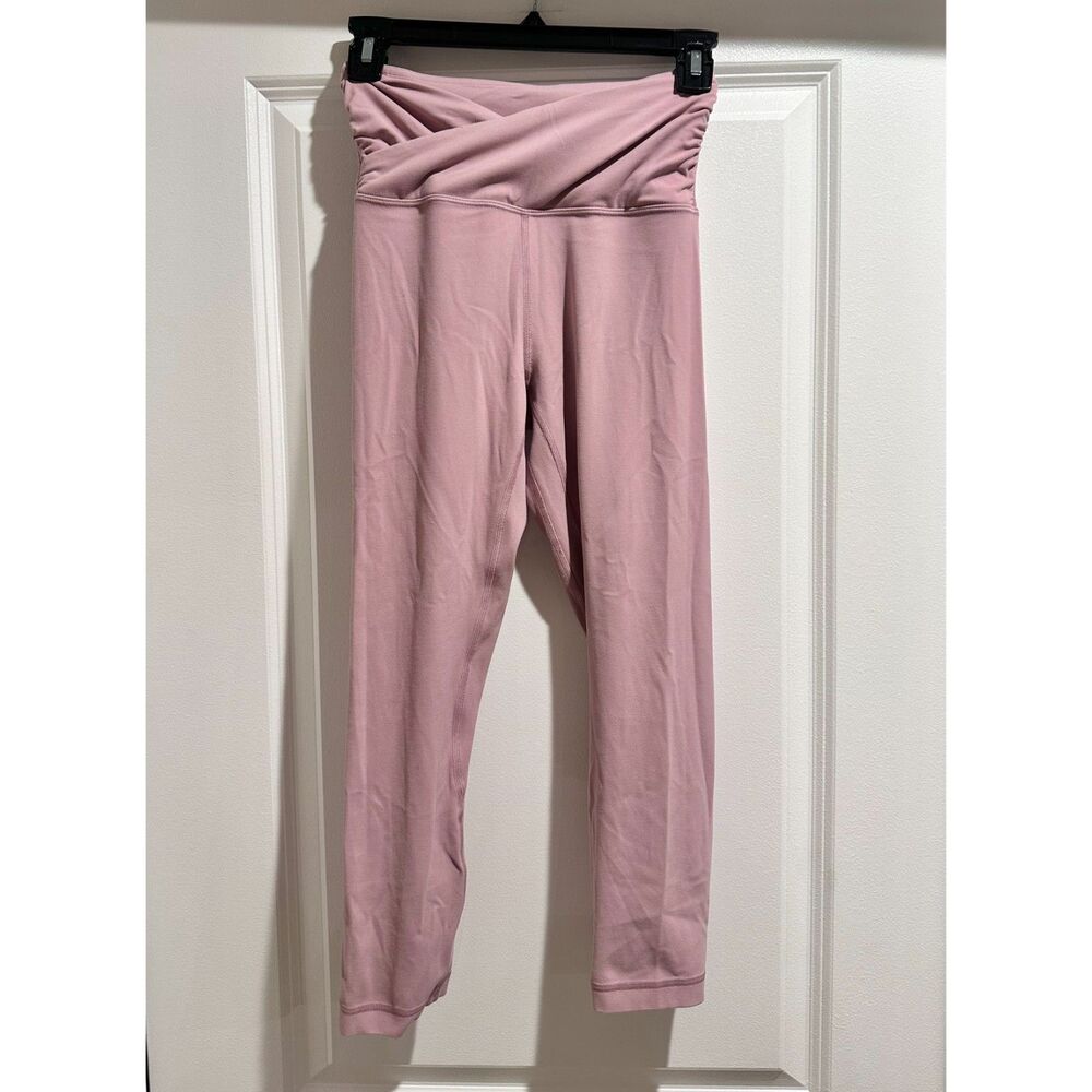 Lululemon Pink Crossover Crop Leggings